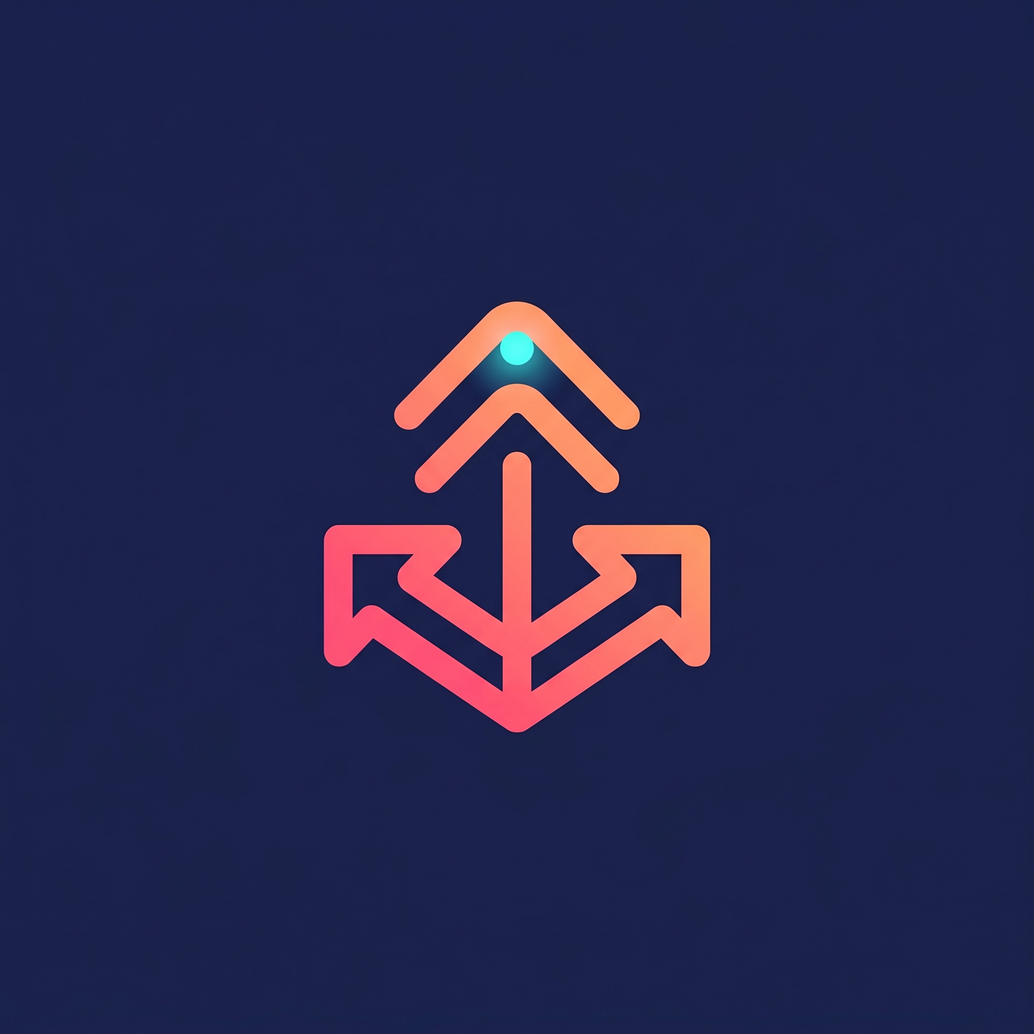 Anchor + chevron concept